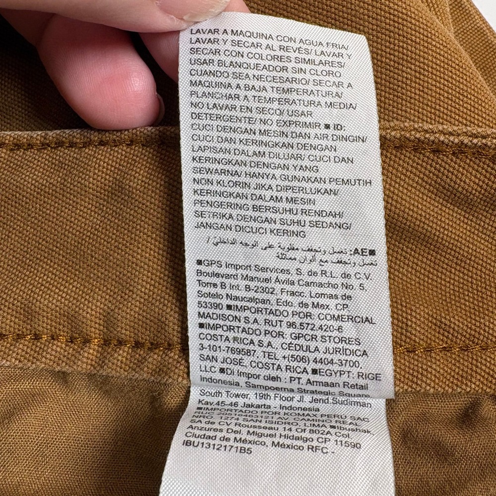 Old Navy Womens Extra High Rise‎ Wide Leg Cropped Pants Bourbon Brown Size 10 - Picture 5 of 11